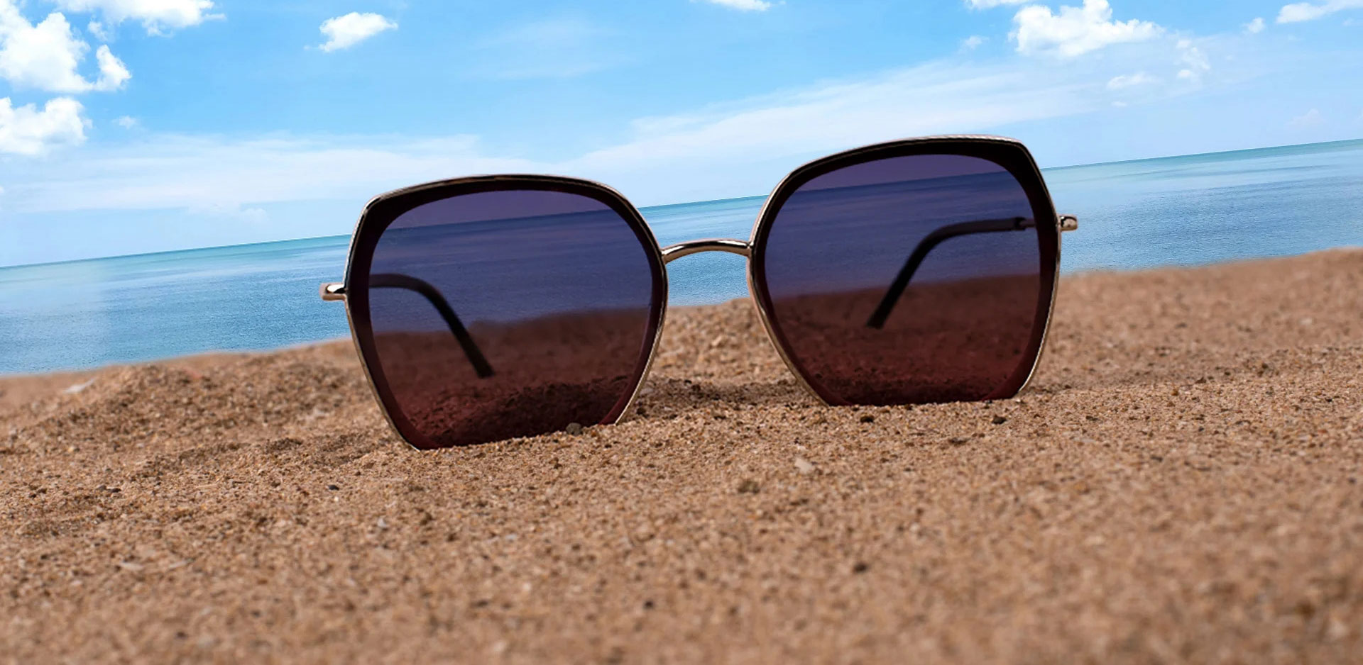Retro Sunglasses With Logo